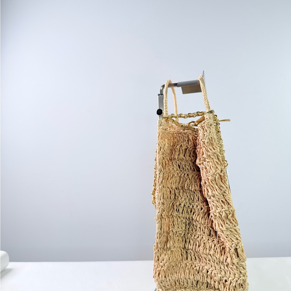 House of Harlow 1960 Beige Woven Crossbody Bag - Picture 3 of 9
